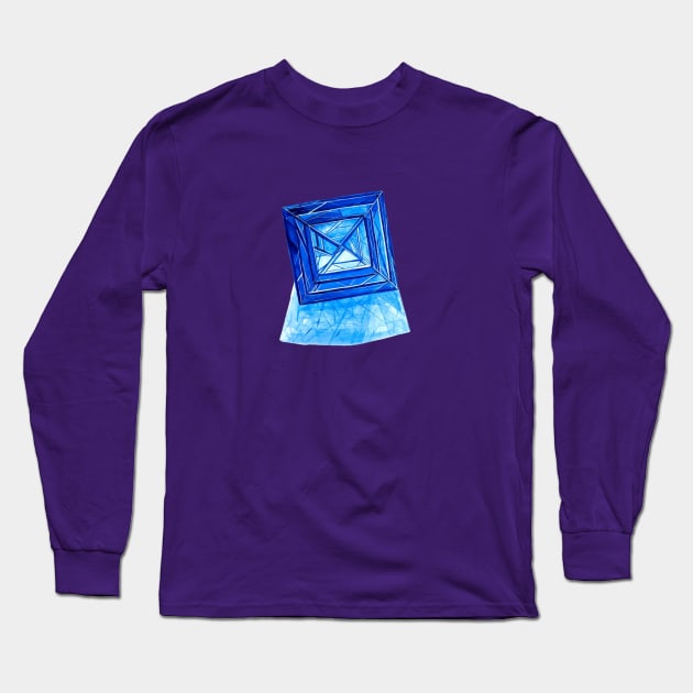 Sapphire Long Sleeve T-Shirt by SeanKalleyArt